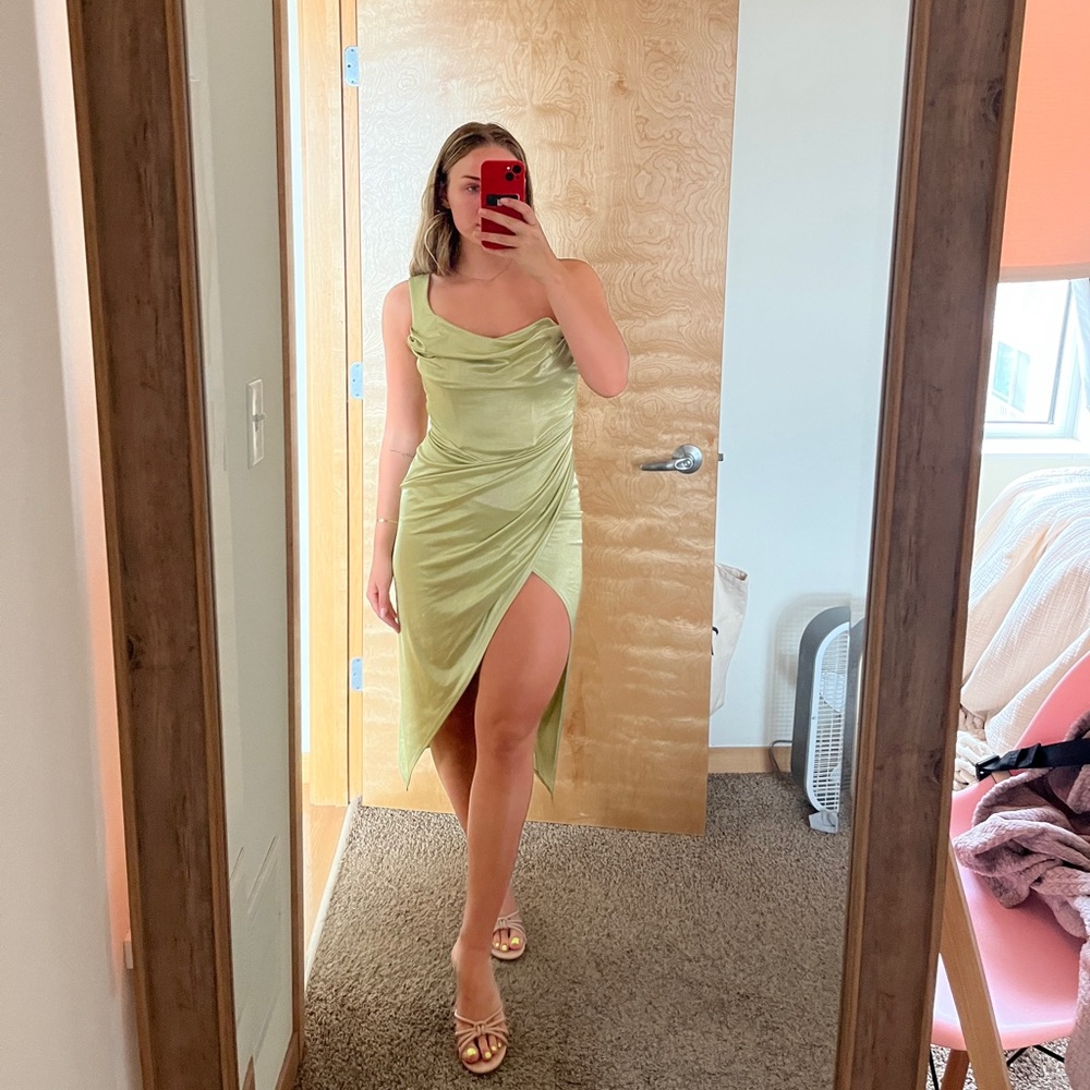 ASOS Satin MIDI Corset Dress